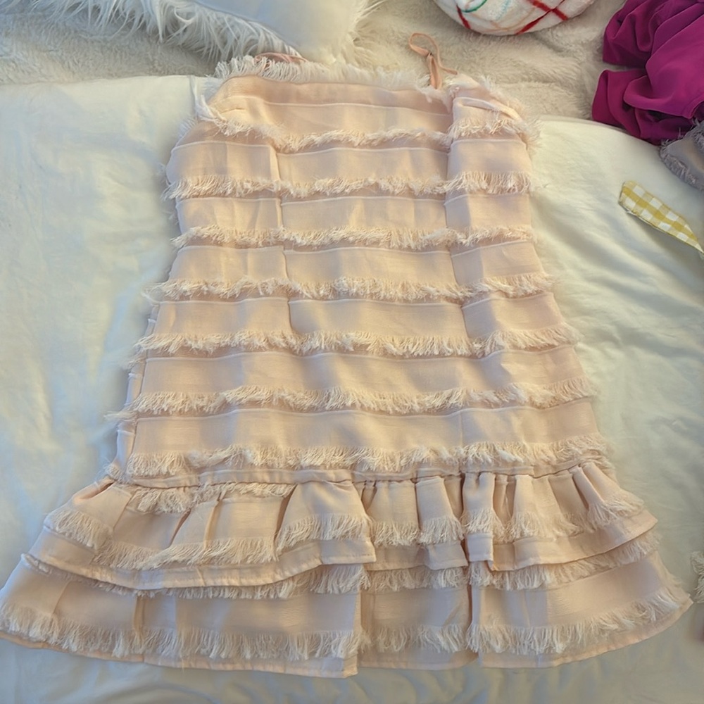 Princess Polly Pink Ruffle Dress Size 4